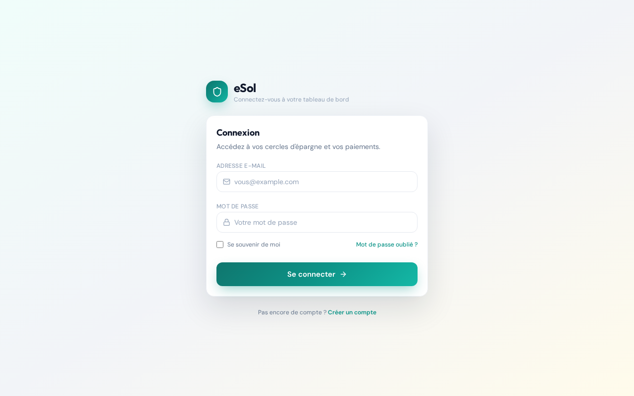 eSol — cercles d'épargne (sòl)